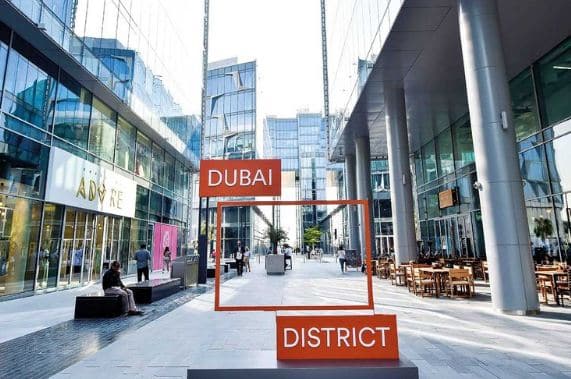 Audit report being reviewed in Dubai Design District office