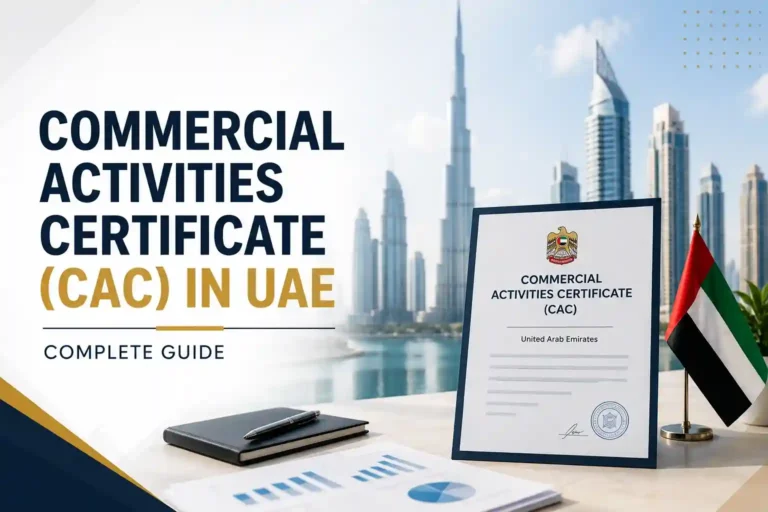Commecrcial Activities Certificate in UAE